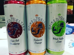 Adult seltzer...delicious. Mix the lime and cranberry :)